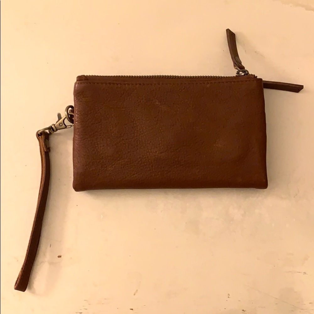 “Fat Face”, UK Genuine Leather “wristlet” wallet
